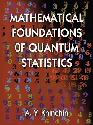 cover image of Mathematical Foundations of Quantum Statistics